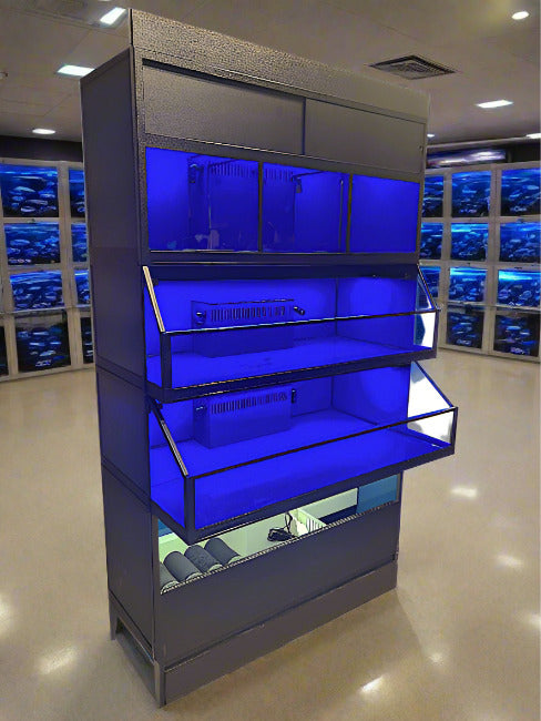 Marine Frag or Coral Care Commercial Wall Rack Display