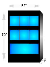 Freshwater Fish Enclosures Commercial Retail Rack Display