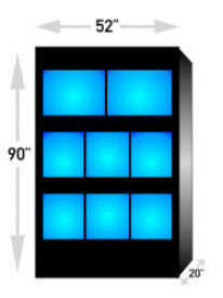 Freshwater Fish Enclosures Commercial Retail Rack Display