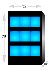 Freshwater Fish Enclosures Commercial Retail Rack Display