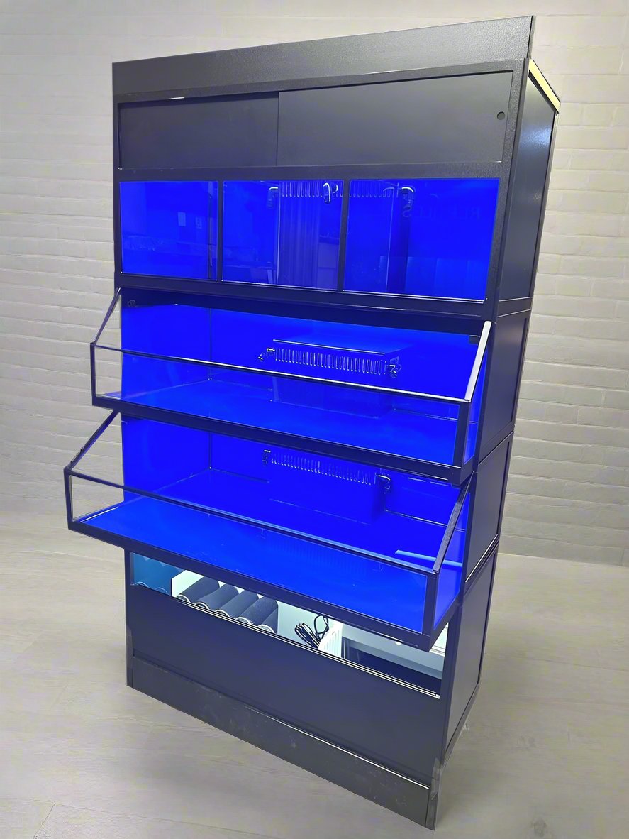 Marine Frag or Coral Care Commercial Wall Rack Display